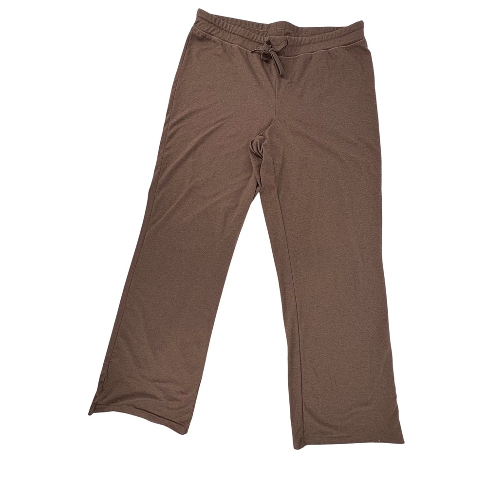 Quince Flowknit Wide Leg Pants Heather Sable Brown Womens Medium LB80316-ZJGS01